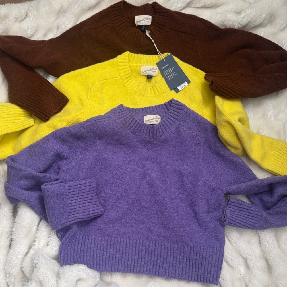 Universal Thread  Women's Sweaters - Purple, Yellow, Brown